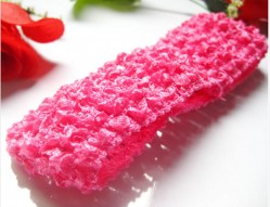  Hot Pink Crochet Hair Accessory for Princess Girls in India