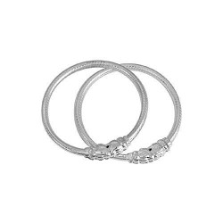 Stylish Silver plated AkinosKIDS Set Of 2 newborn Bangle