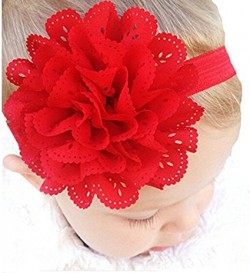  Gorgeous Red Headband for Babies with Orange Flower