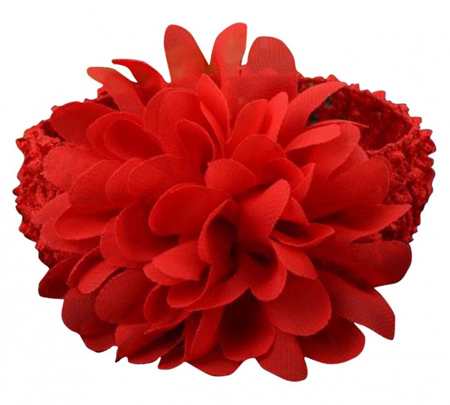 big red flower for hair