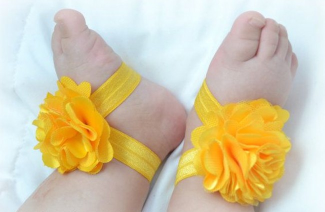 infant yellow shoes