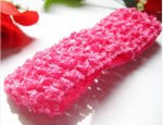  Hot Pink Crochet Hair Accessory for Princess Girls in India