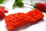  Crochet Knitted soft Elastic NewBorn BabyGirl Orange Headband 