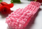  Buy Online Baby Pink Kids Crochet headband for Parties