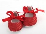  Fashionable Baby Girl Shoes in Red for Weddings and Parties with Sparkling Sequins